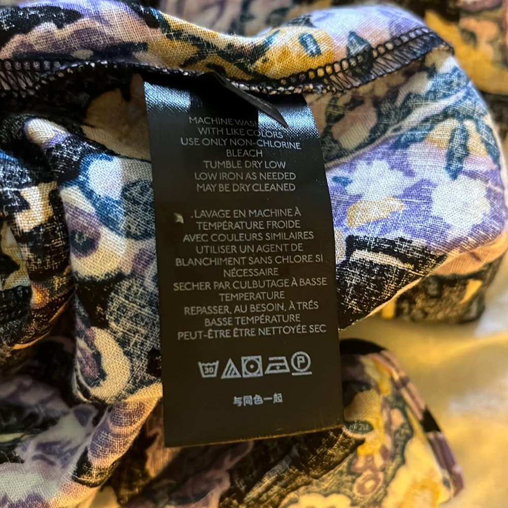 Free People Summer in Tulum Medium blue floral top - Picture 12 of 15